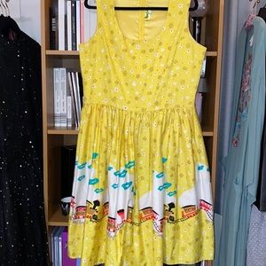 Pinup Girl Clothing Mary Blair Trains Dress